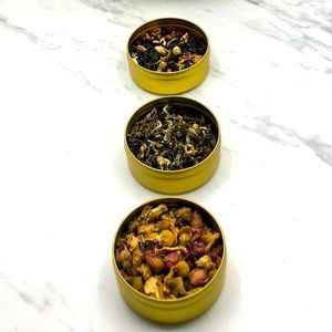 Tea Sampler Kit. Green, Herbal, & Blooming Teas.